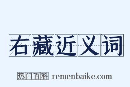 右藏近义词是什么意思的图片